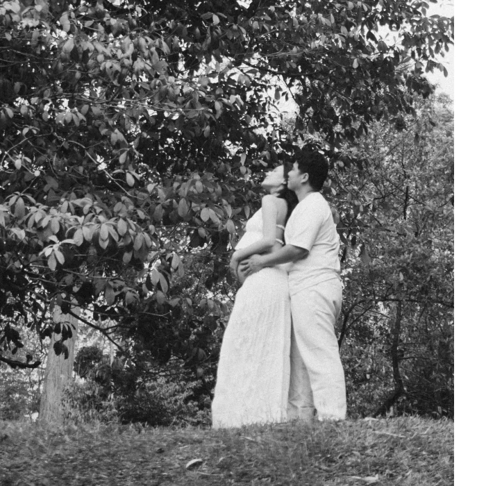 Charissa & Denny, maternity session in Kebun Raya Bogor